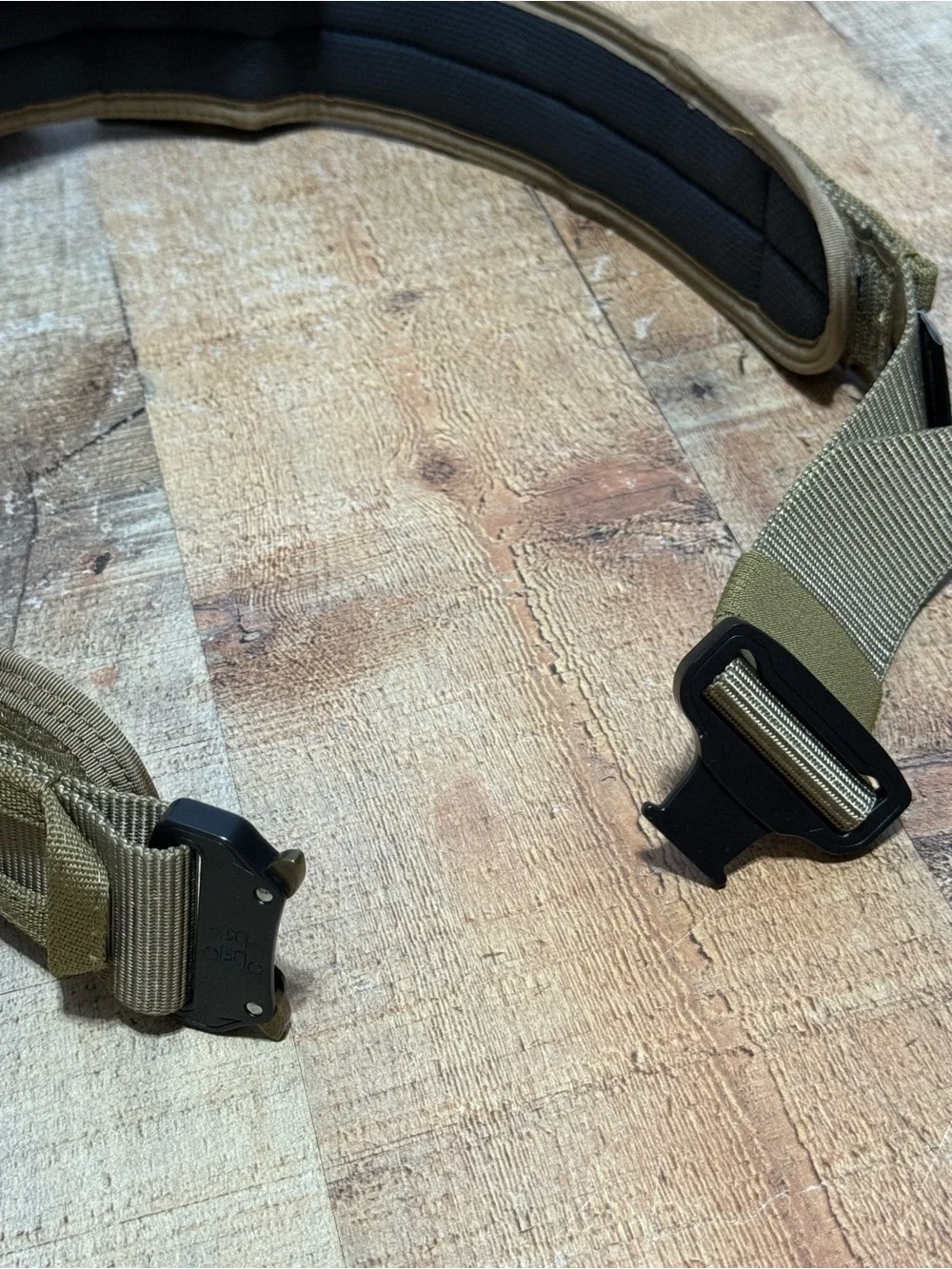 Zero Foxtrot TAC Belt (Tac Gun Belt), size Medium, in coyote brown / tan